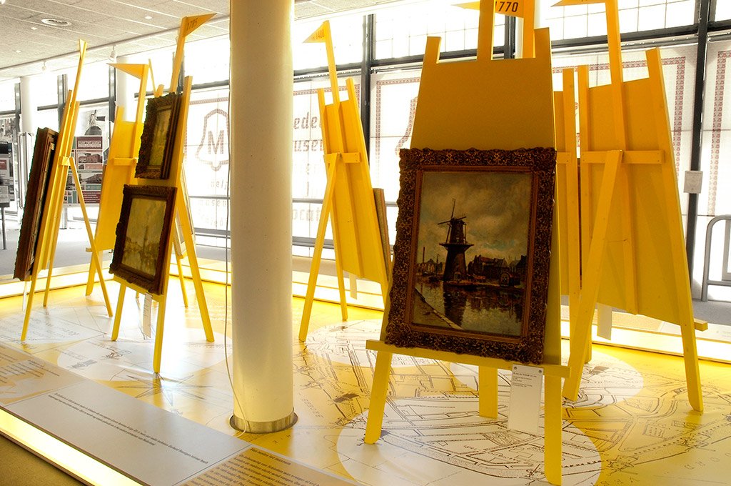 Tentoonstelling 'molens in schiedam'.