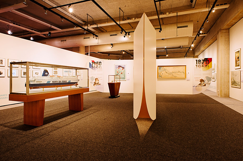 Detail op de kop van de wanden