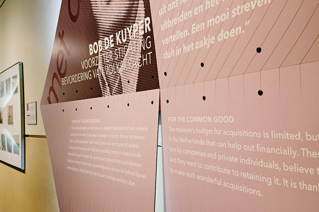 Belettering in met dank aan