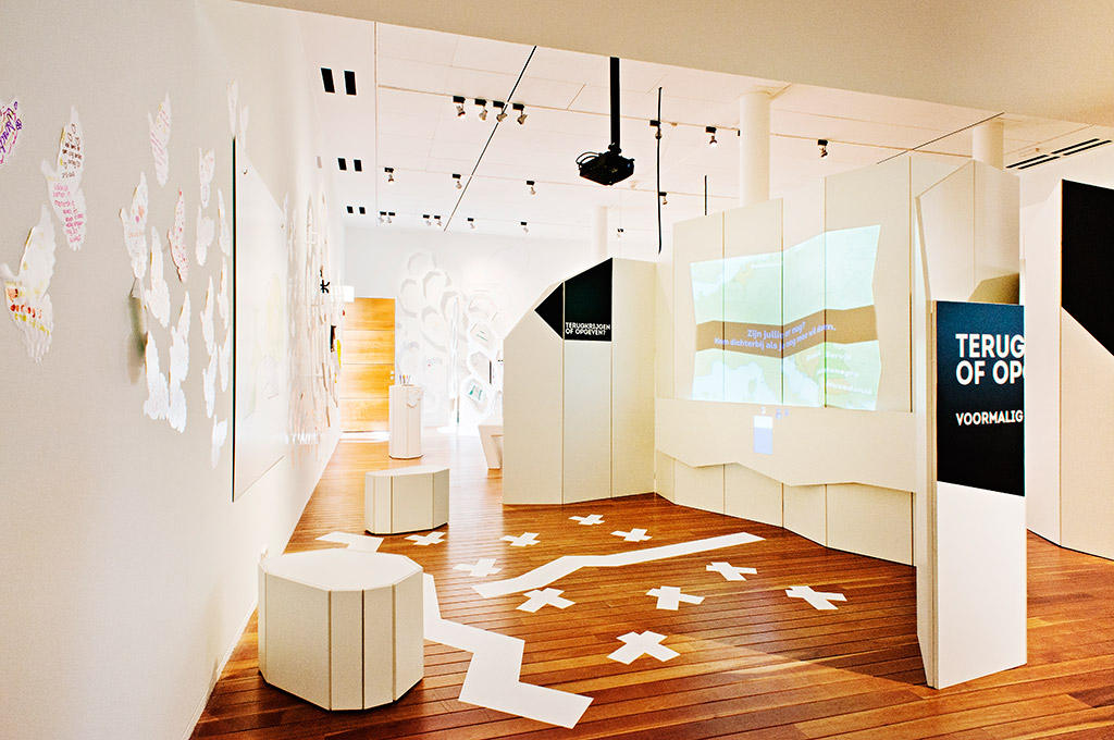 Tentoonstellingsontwerp peace of cake? Vrede: geen kant-en-klaar recept. Dilemmespel