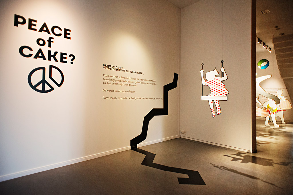 Tentoonstellingsontwerp peace of cake? Vrede: geen kant-en-klaar recept. Introductie
