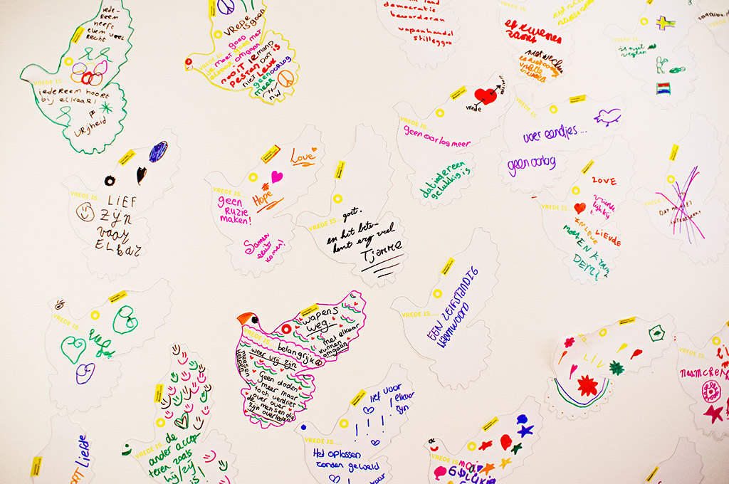 Participatie en bezoekersinteractie: de vredeswensen