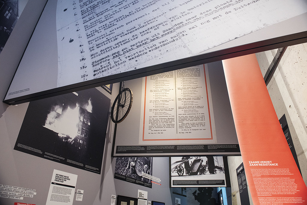 De Zaanstreek in oorlogstijd, detail interieur tijdlijn 40-45.