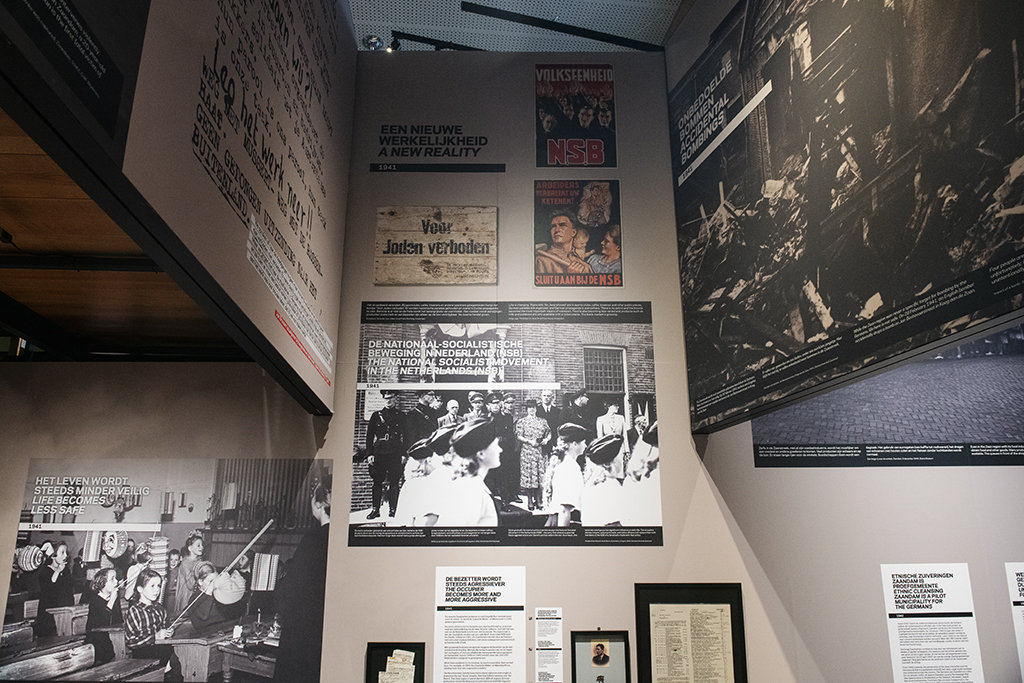 De Zaanstreek in oorlogstijd, detail interieur tijdlijn 40-45.